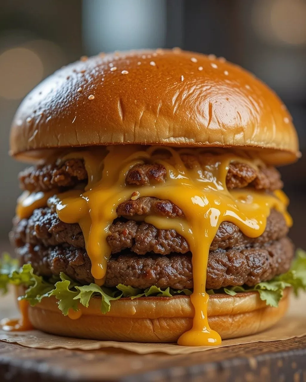 Freshly grilled burger from Gino's Pizzeria, a top burger shop in Conisbrough